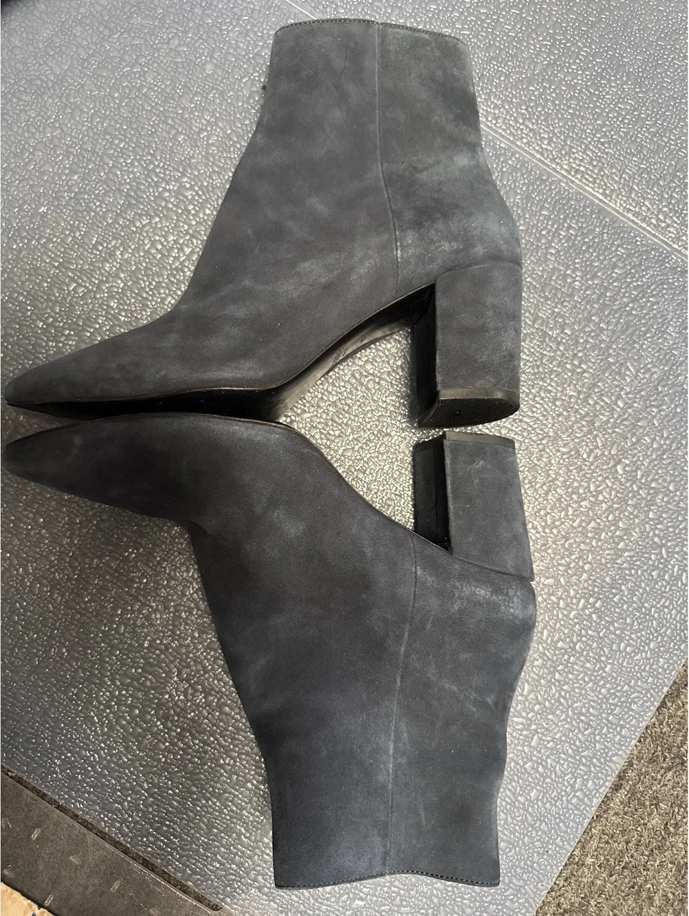Hobbs London Navy Suede Pointed Toe Ankle Boots EU 40 US 9